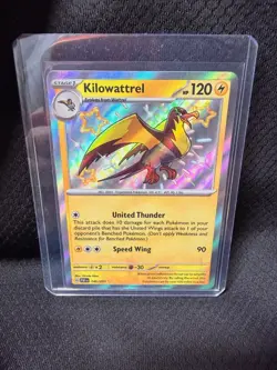 Kilowattrel 146/091 Pokemon Paldean Fates Shiny Rare Holo NM - Image 1