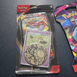 Pokemon Phantasmal Flames Blister/Coin Pack Cottonee Promo + 3 PF boosters - Image 2