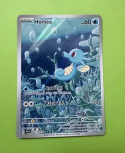 The Pokemon Company Horsea 067/064 Illustration Rare Holo SV Shrouded Fable 60HP - Image 1