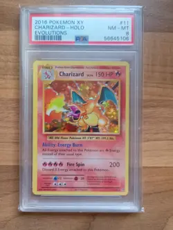 Pokemon XY Evolutions Charizard Holo Rare Card 11/108 PSA 8 - Image 1