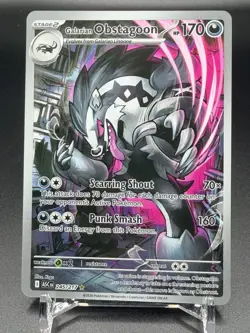Pokemon TCG Ascended Heroes Galarian Obstagoon 245/217 Secret Rare Holo EN - Image 2