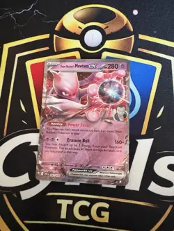 Pokemon TCG Destined Rivals Team Rockets Mewtwo EX Card 81/182 - Image 1
