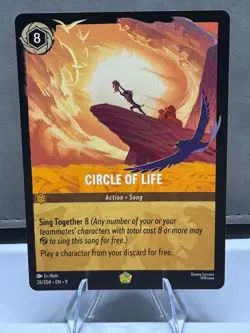 Disney Lorcana Circle of Life 26/204 Legendary Fabled non foil - Image 1