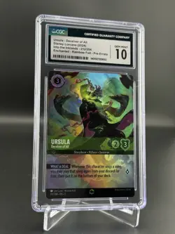 Ursula Deceiver of All Enchanted 212/204 Lorcana Inklands Gem CGC 10 Pre-Errata - Image 1