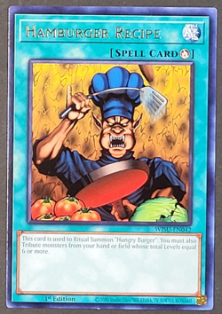 Yugioh TCG- 3x Hamburger Recipe - WISU-EN042 - LP/NM - 1st - Spell 2023 Playset - Image 1