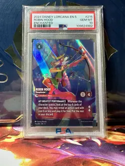 Robin Hood Sharp Shooter PSA 10 | Shimmering Skies - Lorcana - Image 1