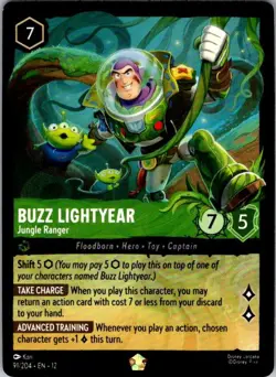 Buzz Lightyear - Jungle Ranger 91/204 Legendary Wilds Unknown Lorcana Near Mint - Image 1