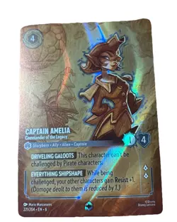 Captain Amelia - Commander of the Legacy (Enchanted) 221/204 Azurite Sea Lorcana - Image 1