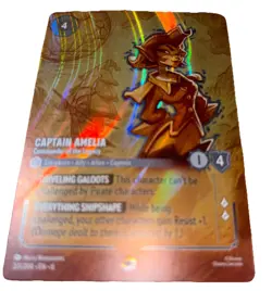 Captain Amelia - Commander of the Legacy (Enchanted) 221/204 Azurite Sea Lorcana - Image 3