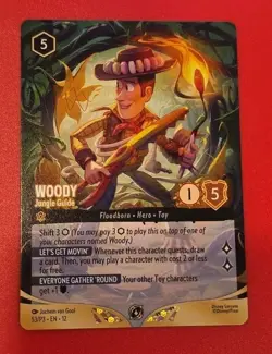 Woody - Jungle Guide (Store Championship Participant) Lorcana Promo (DLPC) 53 - Image 1