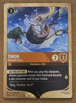 Lorcana Timon - Snowball Swiper Winterspell promo 32/P3 - Image 1