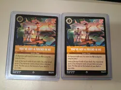 Lorcana Super Rare You Got A Friend In Me Foil and Common - Image 1