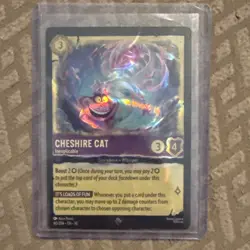 Lorcana Cheshire Cat Inexplicable Super Rare 60/204 NM Whispers in the Well - Image 2