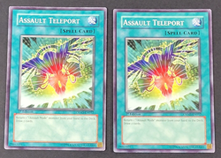 Yugioh - 2x Assault Teleport - CRMS-EN052 - 1st - Crimson Crisis - LP/NM - 2009 - Image 1