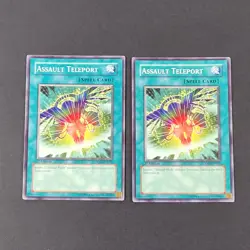 Yugioh - 2x Assault Teleport - CRMS-EN052 - 1st - Crimson Crisis - LP/NM - 2009 - Image 2