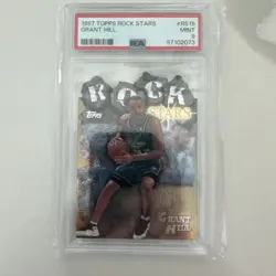 1997 Topps Rock Stars Grant Hill PSA 9 - Image 1
