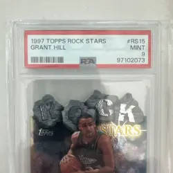 1997 Topps Rock Stars Grant Hill PSA 9 - Image 2