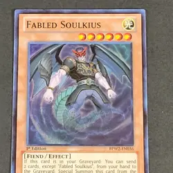 Yugioh - Fabled Soulkius - BPW2-EN036 - NM - 1st Ed - Super Rare - Fiend 2014 - Image 5