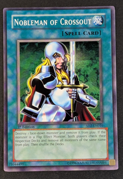 Yugioh TCG - 1x Nobleman of Crossout - SD2-016 - NM/LP - Common 1st Edition 2005 - Image 1