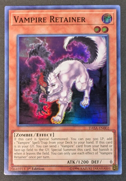 Yugioh - 1x Vampire Retainer - DASA-EN002 - NM/LP - 1st Edition, Super Rare 2018 - Image 1