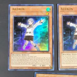 Yugioh TCG - 3x Aileron - MAMA-EN002 - NM 1st Edition - Magnificent Mavens 2022 - Image 3