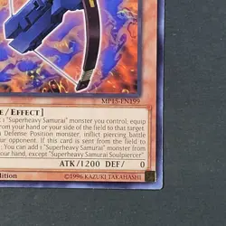 Yugioh TCG- Superheavy Samurai Soulpiercer - MP15-EN199 - NM - 1st Ed. - 2015 - Image 4