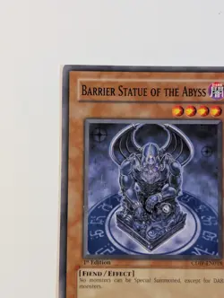 Yugioh TCG - 1x Barrier Statue of the Abyss - CDIP-EN018 - LP - Common, 2006 1st - Image 3