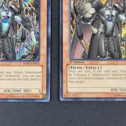 Yugioh TCG - 2x Steelswarm Longhorn - HA06-EN016 - 1st - Secret Rare LP/NM 2012 - Image 3