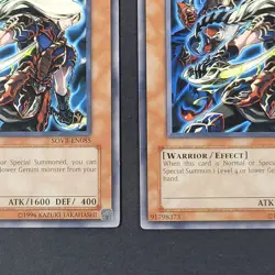 Yugioh TCG - 2x Gemini Scorpion - SOVR-EN085 - NM - Vintage - Unlimited Ed 2009 - Image 3