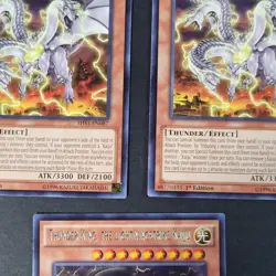 Yugioh - 3x Thunder King the Lightningstrike Kaiju - SHVI-EN087 - NM/LP 1st 2016 - Image 3