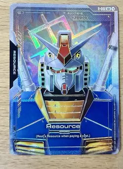 Resource - Gundam Card Game R-002 C++ Alt Art Foil Holo RX-78-2 - Image 1