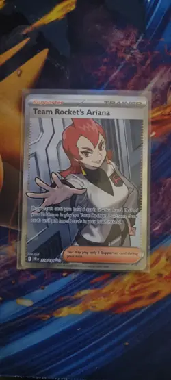 Pokemon TCG Destined Rivals Team Rockets Ariana Card 224/182 Full Art - Image 1