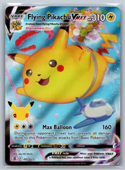 Flying Pikachu VMAX 007/025 Holo VMAX Rare Celebrations Pokemon Near Mint - Image 1