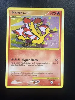 Pokemon TCG Moltres LV.33 149/147 Supreme Victors Secret Rare Holo Card SWIRL! - Image 1