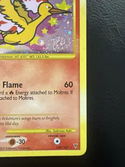Pokemon TCG Moltres LV.33 149/147 Supreme Victors Secret Rare Holo Card SWIRL! - Image 4