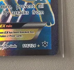 Pokemon XY Fates Collide Glaceon EX Full Art Card 115/214 - Image 4