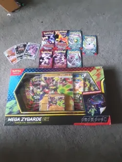 Pokemon TCG: Mega Zygarde ex Premium Collection 7 packs and card - Image 1