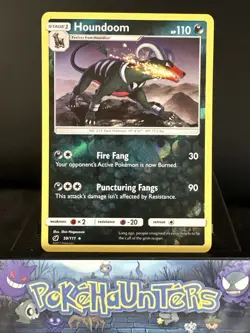Pokemon Card Houndoom 59/111 Crimson Invasion Reverse Holo Rare Near Mint - Image 1
