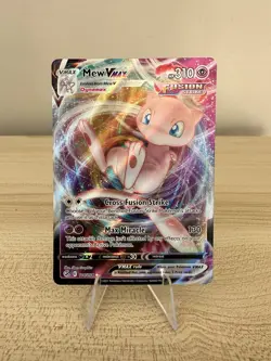 Mew VMAX 114/264 Fusion Strike Ultra Rare Pokemon Card Full Art Holo TCG NM #1 - Image 1