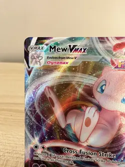 Mew VMAX 114/264 Fusion Strike Ultra Rare Pokemon Card Full Art Holo TCG NM #1 - Image 2
