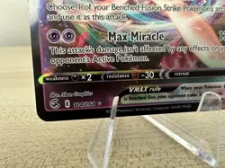 Mew VMAX 114/264 Fusion Strike Ultra Rare Pokemon Card Full Art Holo TCG - Image 5