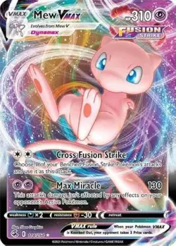 Pokemon TCG Mew Vmax Fusion Strike 114/264 Holo Ultra Rare - Image 1