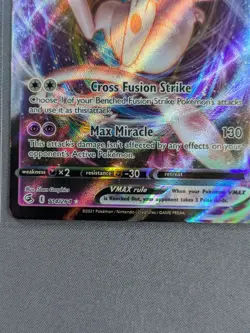 2021 Pokemon TCG Mew VMAX 114/264 Fusion Strike Full Art Holo Ultra Rare Card - Image 3