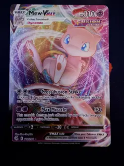 Pokemon TCG Mew Vmax Fusion Strike 114/264 Holo Ultra Rare - Image 1