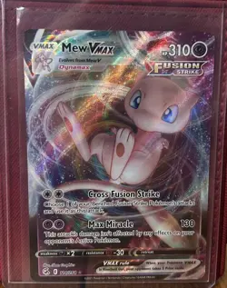 Pokemon TCG Mew Vmax Fusion Strike 114/264 Holo Ultra Rare - Image 1