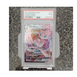 Pokemon TCG Mew VMAX Ultra Rare Full Art Holo PSA 9 Fusion Strike 114/264 - Image 1