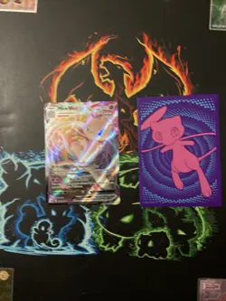 Pokemon Mew VMAX Full Art Holo Ultra Rare TCG Card 114/264 Fusion Strike - Image 2