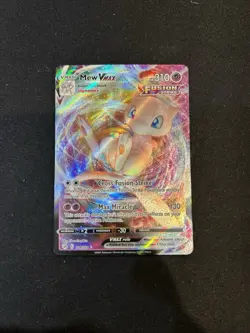 Pokemon 2021 TCG SWSH: Fusion Strike Mew VMAX Holo Ultra Rare Card 114/264 - Image 1