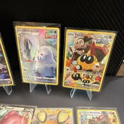 Pokemon TCG 7-Card Holo Lot Dusknoir Abomasnow Falinks Meowth GX Blissey V - Image 3