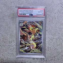 Ethan’s Typhlosion 190/182 Illustration Rare Pokemon Card PSA 10 GEM MINT - Image 1